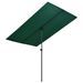 Parasol d'extérieur avec mât en aluminium 2x1,5 m Vert - Photo n°1