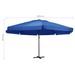 Parasol d'extérieur avec mât en aluminium 600 cm Bleu azuré - Photo n°6