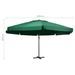 Parasol d'extérieur avec mât en aluminium 600 cm Vert - Photo n°6