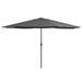 Parasol d'extérieur avec mât en métal 400 cm Anthracite - Photo n°1