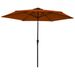 Parasol d'extérieur avec mât métallique Terre cuite 300 cm - Photo n°1