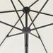 Parasol d'extérieur avec poteau en acier 300 cm Sable - Photo n°2