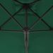 Parasol d'extérieur déporté avec mât en acier 250 x 250 cm Vert - Photo n°2