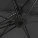 Parasol d'extérieur déporté avec mât en acier 300x250 cm Anthracite - Photo n°2