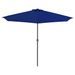 Parasol de balcon avec mât en aluminium Bleu 300x150x253cm Demi - Photo n°3