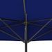 Parasol de balcon avec mât en aluminium Bleu 300x150x253cm Demi - Photo n°6