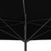 Parasol de balcon avec mât en aluminium Noir 300x150x253cm Demi - Photo n°6