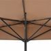 Parasol de balcon avec mât en aluminium Taupe 300x150 cm Demi - Photo n°6