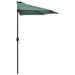 Parasol de balcon avec mât en aluminium Vert 270x135 cm Demi - Photo n°4