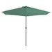 Parasol de balcon avec mât en aluminium Vert 300x150 cm Demi - Photo n°3