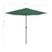 Parasol de balcon avec mât en aluminium Vert 300x150 cm Demi - Photo n°8