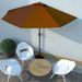 Parasol de balcon et mât en aluminium Terre cuite 300x150x253cm - Photo n°2