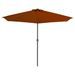 Parasol de balcon et mât en aluminium Terre cuite 300x150x253cm - Photo n°3