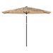 Parasol de jardin avec LED et mât en acier marron 288x288x225cm - Photo n°4