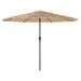 Parasol de jardin avec LED et mât en acier marron 324x324x247cm - Photo n°6