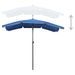 Parasol de jardin avec mât 200x130 cm Bleu azuré - Photo n°5