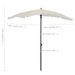 Parasol de jardin avec mât 200x130 cm Sable - Photo n°6