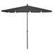 Parasol de jardin avec mât 210x140 cm Anthracite - Photo n°1