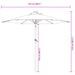 Parasol de jardin avec mât en acier anthracite 225x225x212 cm - Photo n°12