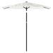 Parasol de jardin avec mât en acier blanc 223x223x213 cm - Photo n°3