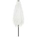 Parasol de jardin avec mât en acier blanc 223x223x213 cm - Photo n°6