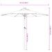 Parasol de jardin avec mât en acier blanc 225x225x212 cm - Photo n°12