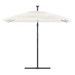 Parasol de jardin avec mât en acier blanc 246x246x230 cm - Photo n°3