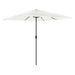 Parasol de jardin avec mât en acier blanc 248x248x248 cm - Photo n°2