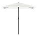 Parasol de jardin avec mât en acier blanc 248x248x248 cm - Photo n°3