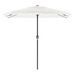 Parasol de jardin avec mât en acier blanc 248x248x248 cm - Photo n°4