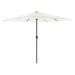 Parasol de jardin avec mât en acier blanc 248x248x248 cm - Photo n°5