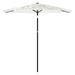 Parasol de jardin avec mât en acier blanc 268x268x226 cm - Photo n°3