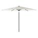 Parasol de jardin avec mât en acier blanc 288x288x225 cm - Photo n°2