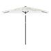 Parasol de jardin avec mât en acier blanc 288x288x225 cm - Photo n°3