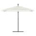 Parasol de jardin avec mât en acier blanc 290x290x238 cm - Photo n°3