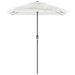 Parasol de jardin avec mât en acier blanc 300x200x250 cm - Photo n°4