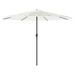 Parasol de jardin avec mât en acier blanc 324x324x247 cm - Photo n°2