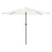 Parasol de jardin avec mât en acier blanc 324x324x247 cm - Photo n°3