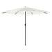 Parasol de jardin avec mât en acier blanc 388x388x248 cm - Photo n°2