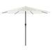 Parasol de jardin avec mât en acier blanc 388x388x248 cm - Photo n°5