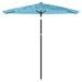 Parasol de jardin avec mât en acier bleu 223x223x213 cm - Photo n°3