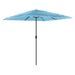 Parasol de jardin avec mât en acier bleu 248x248x248 cm - Photo n°2