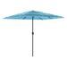 Parasol de jardin avec mât en acier bleu 248x248x248 cm - Photo n°5