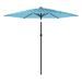 Parasol de jardin avec mât en acier bleu 268x268x226 cm - Photo n°4