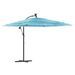 Parasol de jardin avec mât en acier bleu 269x269x235 cm - Photo n°2