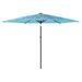 Parasol de jardin avec mât en acier bleu 288x288x225 cm - Photo n°5