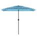 Parasol de jardin avec mât en acier bleu 300x200x250 cm - Photo n°3