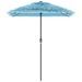 Parasol de jardin avec mât en acier bleu 300x200x250 cm - Photo n°4