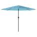 Parasol de jardin avec mât en acier bleu 388x388x248 cm - Photo n°4