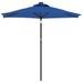 Parasol de jardin avec mât en acier bleu azuré 225x225x212 cm - Photo n°3